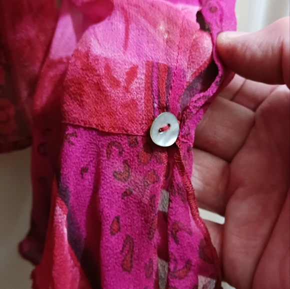Tess 100% Silk Pink Top size 6 - Picture 5 of 5